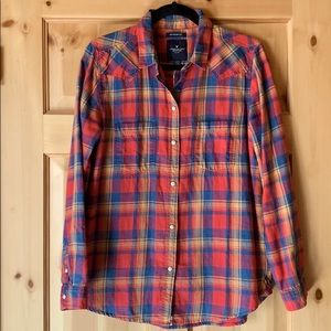 American Eagle boyfriend fit flannel shirt